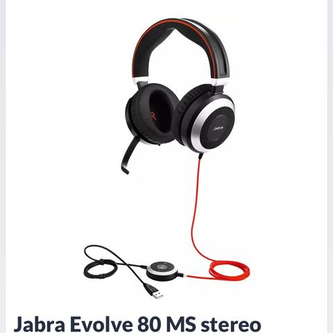 Ny! Jabra Evolve MS 80 Stereo