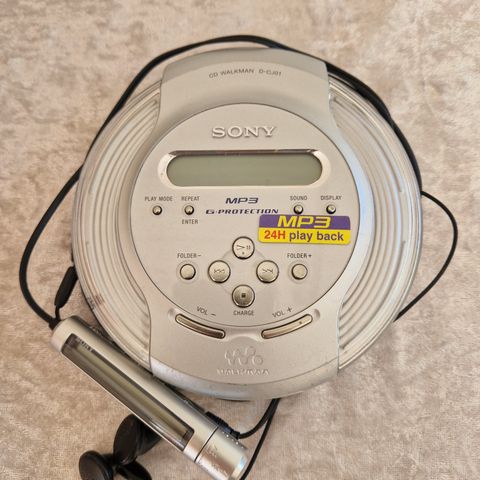 Sony cd Walkman - type d-cj01 med MP3 playback