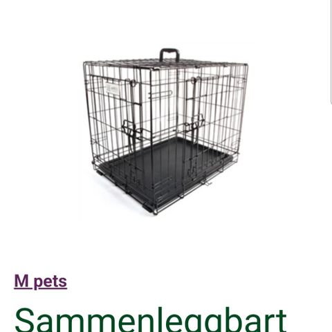 Sammenleggbart hundebur XL