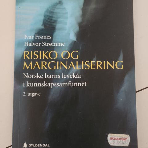 Risiko og marginalisering Ivar Frønes Halvor Strømme - pensum Bachelor barnevern
