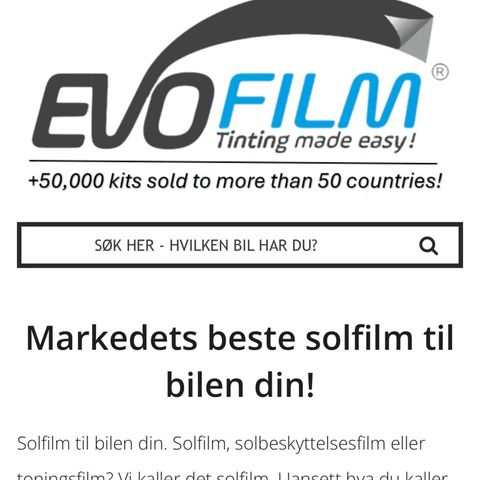 Solfilm bil