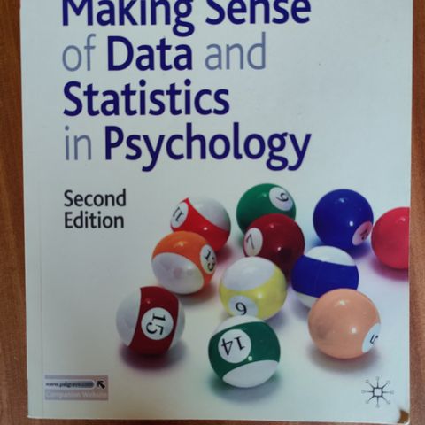 Making sense of data and statistics in psychology. Second edition