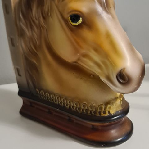 Vintage hest bokstøtte/pynt.