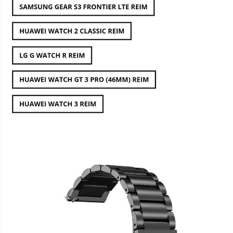 Smartwatch Reim Rustfritt Stål 20mm