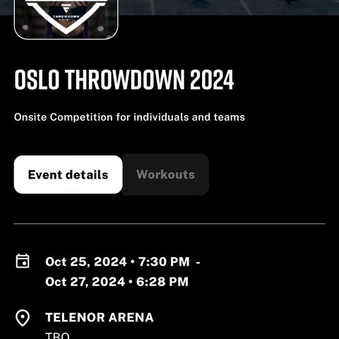 Oslo Throwdown 2024