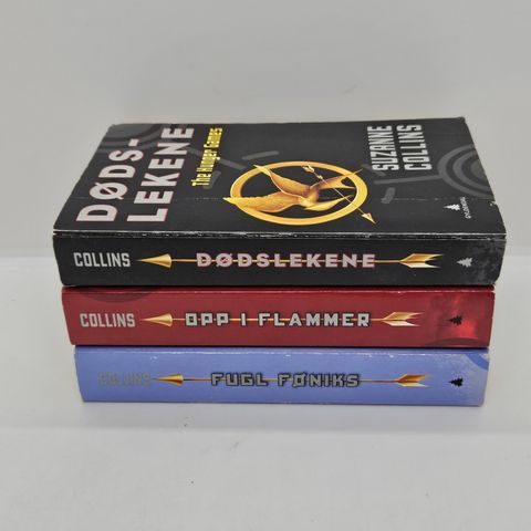 Hunger Games bok 1-3. Norsk pocket. Suzanne Collins