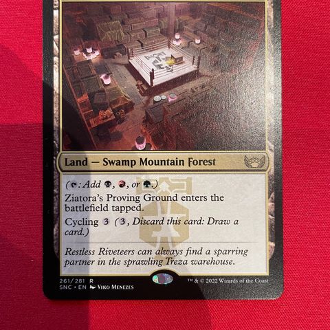 Magic The Gathering kort - Kun Ziatora's Proving Ground igjen