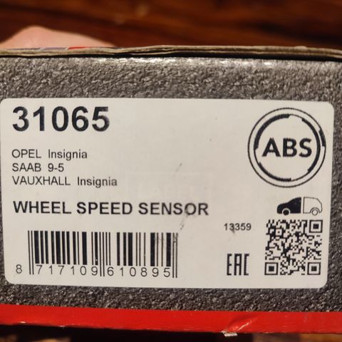 ABS sensor, Opel Insignia