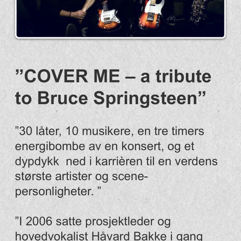 4 billetter til Cover Me Oslo fredag 27. september