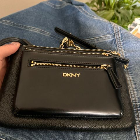 DKNY skulderveske skinn