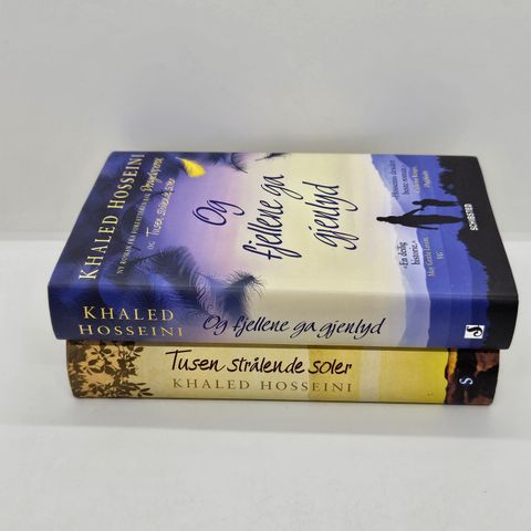 2 stk Khaled Hosseini hardcover bøker