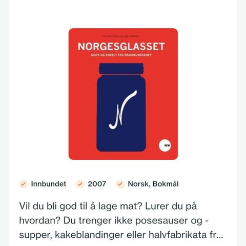 Norgesglasset-godt og enkelt fra radiokjøkkenet