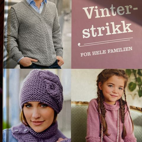 VINTERSTRIKK FOR HELE FAMILIEN - som ny/ulest mønsterbok fea 2014