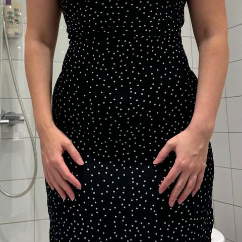 Missguided polka dot midi kjole sommerkjole