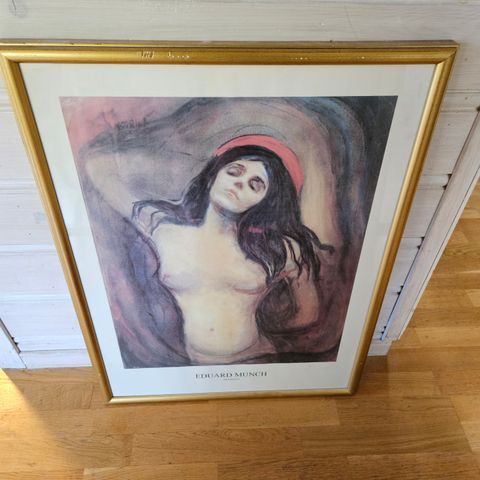 Stort Madonna bilde av Edward Munch