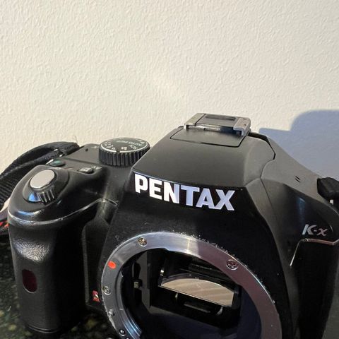 Pentax K-x med defekt skjerm