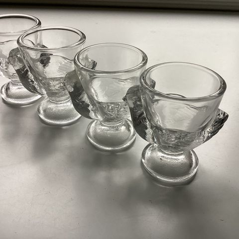 Vintage franske eggeglass 300 kr.