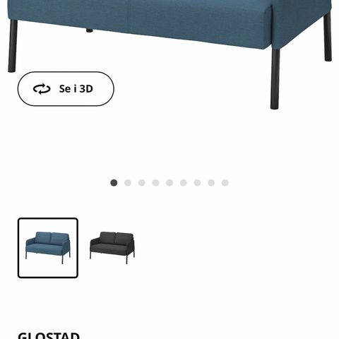 Sofa fra ikea selges