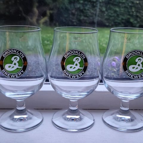 5stk Brooklyn Brewery glass