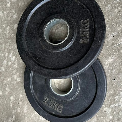 Vekplater 2x2.5kg