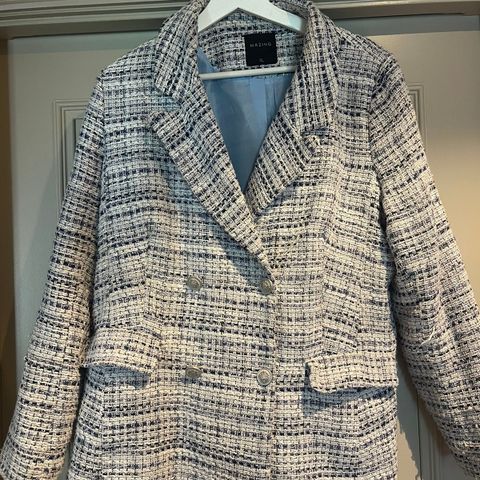 Blazer, dobbeltspent, med fine detaljer(XL)