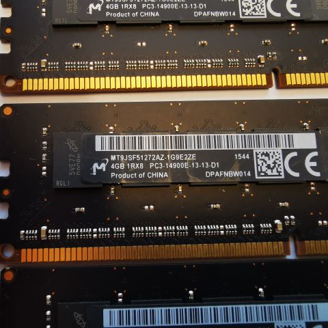 DDR3 RAM MINNE  4GB, Rambriker