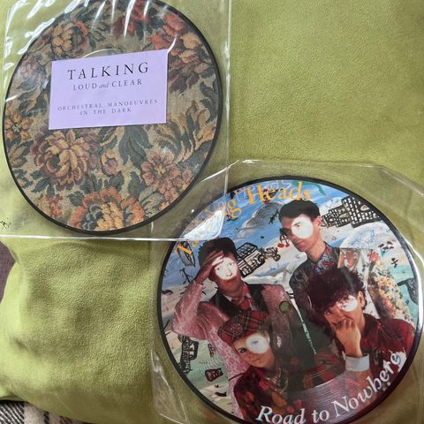 2 stk Talking Heads picturedisc-7’’