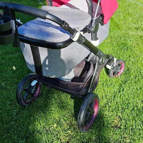 Bugaboo Fox (2018) Grey Burgundy red