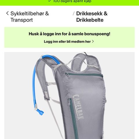 Camelbak drikkesekk