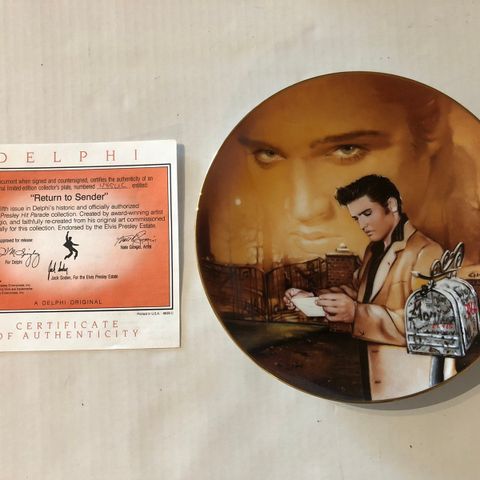 ELVIS PRESLEY / RETURN TO SENDER - TALLERKEN