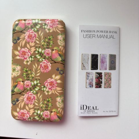 Ideal Of Sweden powerbank blomster og fugler