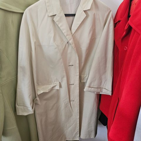 Retro frakk Frakkejakker trenchcoat