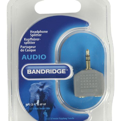 Stereo Audio Adapter 3.5 mm Male - 2x 3.5 mm Female