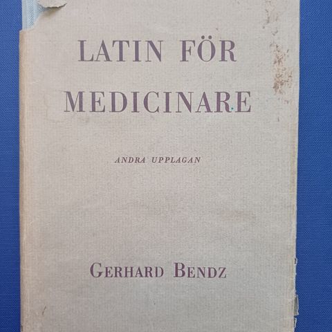 Latin for medicinare :  Gerhard Bendz