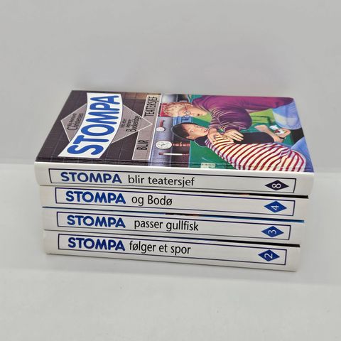 4 stk Stompa hardcover bøker. Anthony Buckeridge, Nils-Reinhardt Christensen