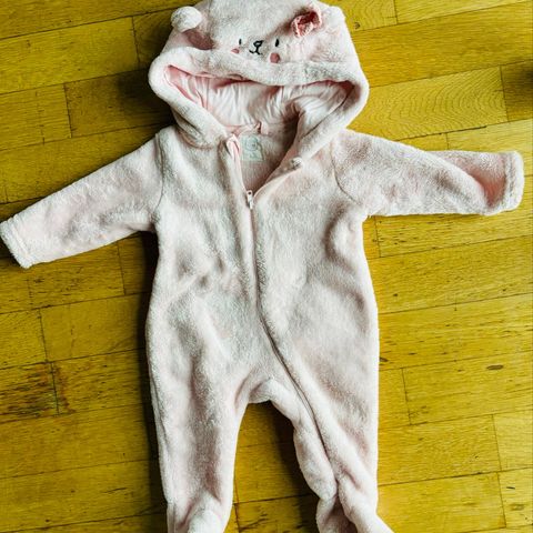 Fleece dress til jente, babyklær 62, 2 stk