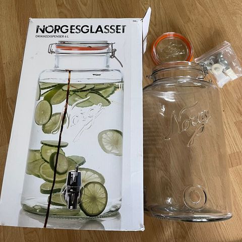 NORGESGLASSET drikkedispenser 6 Liter