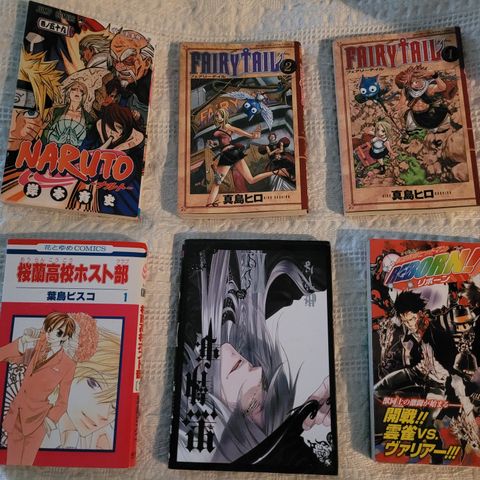 Naruto, Fairytail,m.m pocket til salgs - japansk