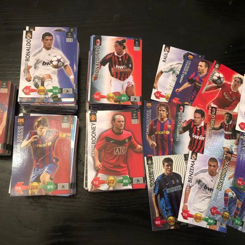 Panini Champions league 2009/10 486 stk inkl Messi, Ronaldo, Ronaldhino etc