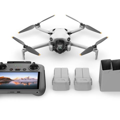 LEIE min DJI Mini 4 Pro Drone combo med 1 TB minnekort og tilbehør UTLEIE