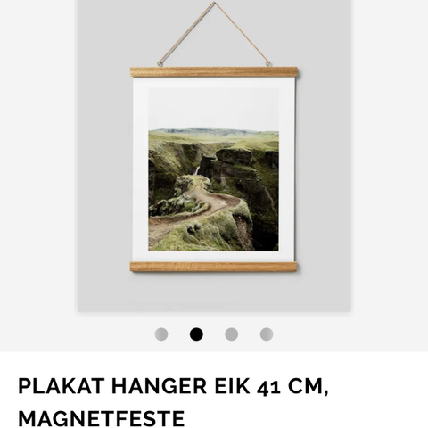 Plakathenger eik 41 cm Desenio ubrukt