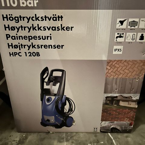 Uåpnet høytrykksspyler selges