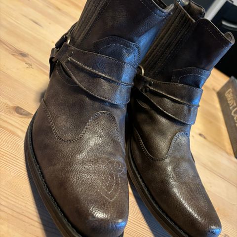 Nye Mustang Cowboy boots korte 44