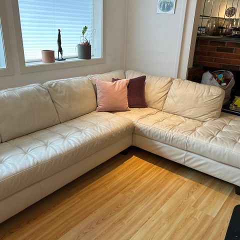 Sofa av skinn