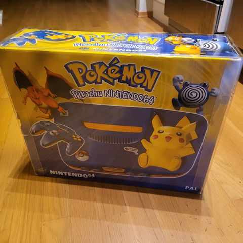 SJELDEN! N64 Pikachu Konsoll (PAL/EUROPA) MINT! CIB!