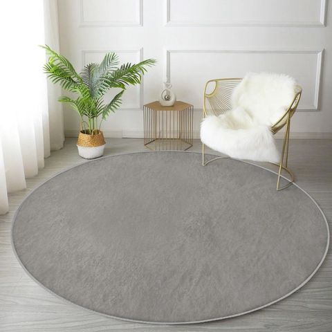 Blue Decorative Round Rug.