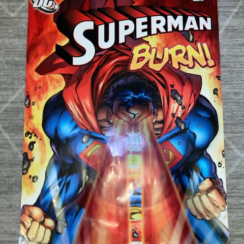 Superman burn plakat