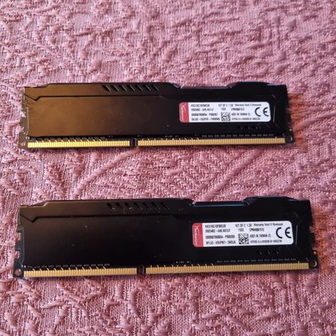 Hyper X Fury 16 GB DDR3 ram 1600mhz - hbo 100kr