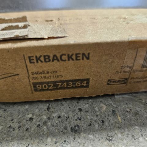 Ekbacken benkeplate fra IKEA