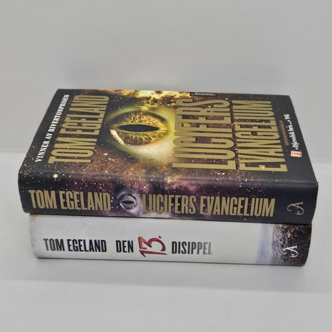 2 stk Tom Egeland hardcover bøker